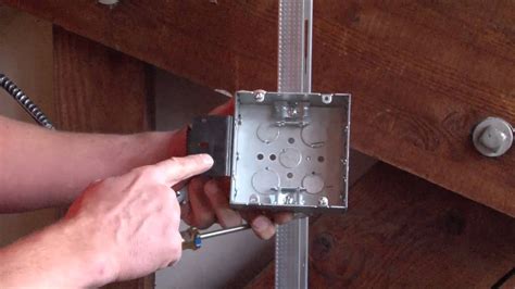 junction box on stud|junction box installation.